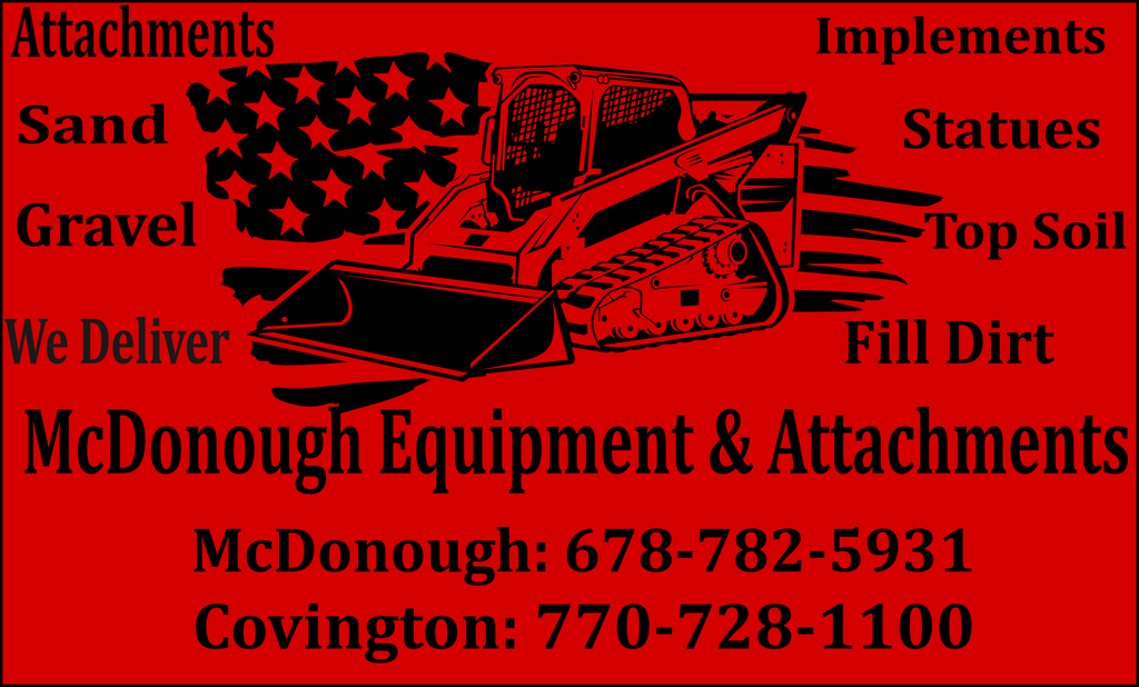 McDonough Equipment and Attachments